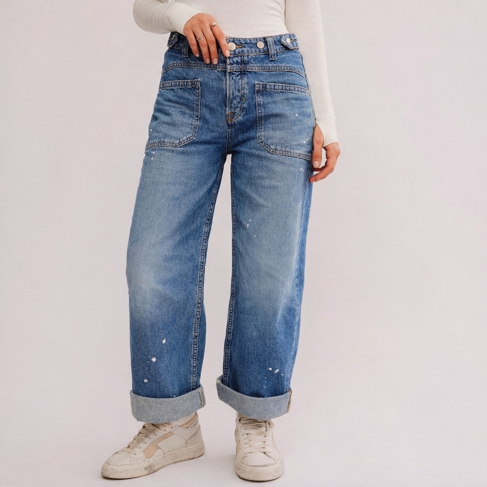 We The Free Palmer Cuffed Jeans Size 28